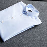 Reserved - Blue Structured Cotton Shirt, Men Reserved - Blue Structured Cotton Shirt, Men