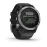 GARMIN - Garmin Fenix 6 Solar 47mm Silver with Black Band GARMIN - Garmin Fenix 6 Solar 47mm Silver with Black Band