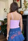 Urban Outfitters - PINK UO Cross Lace Green Cami Urban Outfitters - PINK UO Cross Lace Green Cami