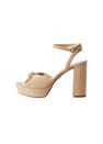 Mango - lt pastel brown Knot heel sandals Mango - lt pastel brown Knot heel sandals