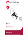 CELLULAR LINE - Cellularline Micro Headset CELLULAR LINE - Cellularline Micro Headset