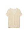 Mango - lt pastel brown 100% linen t-shirt Mango - lt pastel brown 100% linen t-shirt