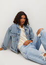Mango - open blue Denim oversized jacket Mango - open blue Denim oversized jacket