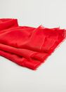 Mango - Red Frayed edge scarf Mango - Red Frayed edge scarf
