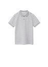 Mango - medium grey Organic cotton printed polo shirt Mango - medium grey Organic cotton printed polo shirt