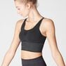DOMYOS - Extra Small Seamless Long Dynamic Yoga Sports Bra, Black DOMYOS - Extra Small Seamless Long Dynamic Yoga Sports Bra, Black