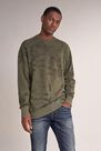 Salsa Jeans - Green Sweater with allover leaf print Salsa Jeans - Green Sweater with allover leaf print