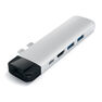 SATECHI - Satechi Type-C Pro Hub with Ethernet & 4K HDMI Silver SATECHI - Satechi Type-C Pro Hub with Ethernet & 4K HDMI Silver