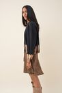 Salsa Jeans - Black Tie-dye sweater with shimmer Salsa Jeans - Black Tie-dye sweater with shimmer