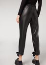 Calzedonia - BLACK Leather Effect Joggers Calzedonia - BLACK Leather Effect Joggers
