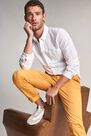 Salsa Jeans - White Slim Fit Linen Shirt, Men Salsa Jeans - White Slim Fit Linen Shirt, Men