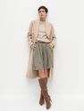 Reserved - Wide leg Bermuda shorts - Khaki Reserved - Wide leg Bermuda shorts - Khaki