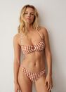 Mango - rust - copper Check bikini top Mango - rust - copper Check bikini top
