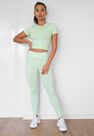 Missguided - Green Seamless Missguided Highwaisted Gym Leggings Missguided - Green Seamless Missguided Highwaisted Gym Leggings