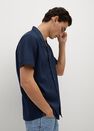 Mango - navy Regular-fit lyocell cotton shirt Mango - navy Regular-fit lyocell cotton shirt