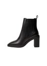 Mango - black Elastic panels leather ankle boots Mango - black Elastic panels leather ankle boots