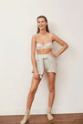 Mango - Light Beige Ribbed Bra Mango - Light Beige Ribbed Bra