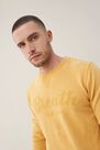 Salsa Jeans - Yellow Cotton sweater with print Salsa Jeans - Yellow Cotton sweater with print