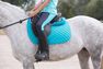 FOUGANZA - 8 Yrs/H 28cm Mesh 300 Schooling Junior Horse Riding Half-Chaps, Black FOUGANZA - 8 Yrs/H 28cm Mesh 300 Schooling Junior Horse Riding Half-Chaps, Black