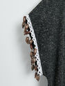 Reserved - Black Blouse with Spectacular Sleeves, Women Reserved - Black Blouse with Spectacular Sleeves, Women