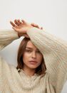 Mango - Light Beige Contrasting Knit Polo Mango - Light Beige Contrasting Knit Polo