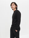 Reserved - Black Minimalist Style Sweatshirt, Men Reserved - Black Minimalist Style Sweatshirt, Men