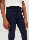Mango - navy Slim-fit cotton trousers Mango - navy Slim-fit cotton trousers