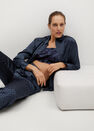 Mango - medium blue Satin print shirt Mango - medium blue Satin print shirt