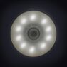 OXELO - Unique Size Set of 2 Light-Up 76mm 82A Inline Skate Wheels + Bearings - White/Blue Light, Snow White OXELO - Unique Size Set of 2 Light-Up 76mm 82A Inline Skate Wheels + Bearings - White/Blue Light, Snow White