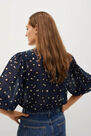 Mango - medium blue Printed flowy shirt Mango - medium blue Printed flowy shirt