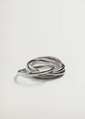 Mango - Silver Crossover Ring Mango - Silver Crossover Ring