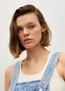 Mango - open blue Light denim pinafore dress Mango - open blue Light denim pinafore dress