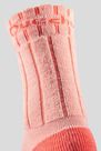 QUECHUA - Children's Mid Hiking Socks SH100 Warm x2 Pairs- Coral/Grey, EU 27-30 QUECHUA - Children's Mid Hiking Socks SH100 Warm x2 Pairs- Coral/Grey, EU 27-30