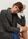Mango - grey Textured wrap coat Mango - grey Textured wrap coat
