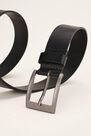 Salsa Jeans - Black Leather belt with engraved logo Salsa Jeans - Black Leather belt with engraved logo