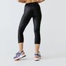 KALENJI - W28 L31 Run Dry+ Feel Women's Running Cropped Bottoms - Black KALENJI - W28 L31 Run Dry+ Feel Women's Running Cropped Bottoms - Black