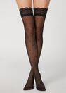 Calzedonia - BLACK Polka-dotted hold-ups Calzedonia - BLACK Polka-dotted hold-ups