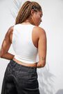 Urban Outfitters - White UO Josie Ribbed Chocolate V-Neck Vest Urban Outfitters - White UO Josie Ribbed Chocolate V-Neck Vest