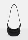 Missguided - Black Snake Effect Saddle Shoulder Bag Missguided - Black Snake Effect Saddle Shoulder Bag
