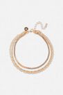 Missguided - Gold Look 3 Chain Anklet, Women Missguided - Gold Look 3 Chain Anklet, Women