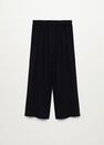 Mango - black Flowy straight-fit trousers Mango - black Flowy straight-fit trousers