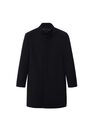 Mango - black Tailored wool-blend overcoat Mango - black Tailored wool-blend overcoat