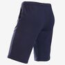DOMYOS - 7-8Y Boys' Breathable Cotton Gym Shorts 500, Black DOMYOS - 7-8Y Boys' Breathable Cotton Gym Shorts 500, Black
