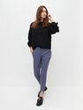 Reserved - Blue Drawstring Waist Chino Trousers, Women Reserved - Blue Drawstring Waist Chino Trousers, Women
