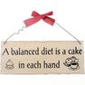 SOMETHING DIFFERENT - Something Different a Balanced Diet Hanging Sign SOMETHING DIFFERENT - Something Different a Balanced Diet Hanging Sign