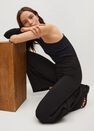 Mango - black Ribbed cut-out T-shirt Mango - black Ribbed cut-out T-shirt