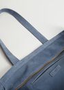 Mango - lt-pastel blue Leather shopper bag Mango - lt-pastel blue Leather shopper bag