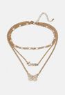 Missguided - Gold Filigree Butterfly Layered Necklace Missguided - Gold Filigree Butterfly Layered Necklace