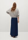 Mango - Navy Flared Long Skirt Mango - Navy Flared Long Skirt