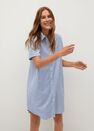 Mango - lt-pastel blue Striped shirt dress Mango - lt-pastel blue Striped shirt dress